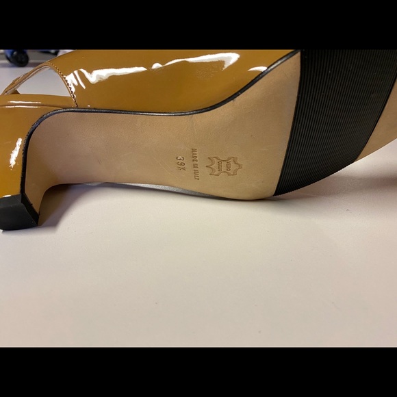 Anyi Lu Nude Patent Slingbacks 8.5US - Picture 4 of 6